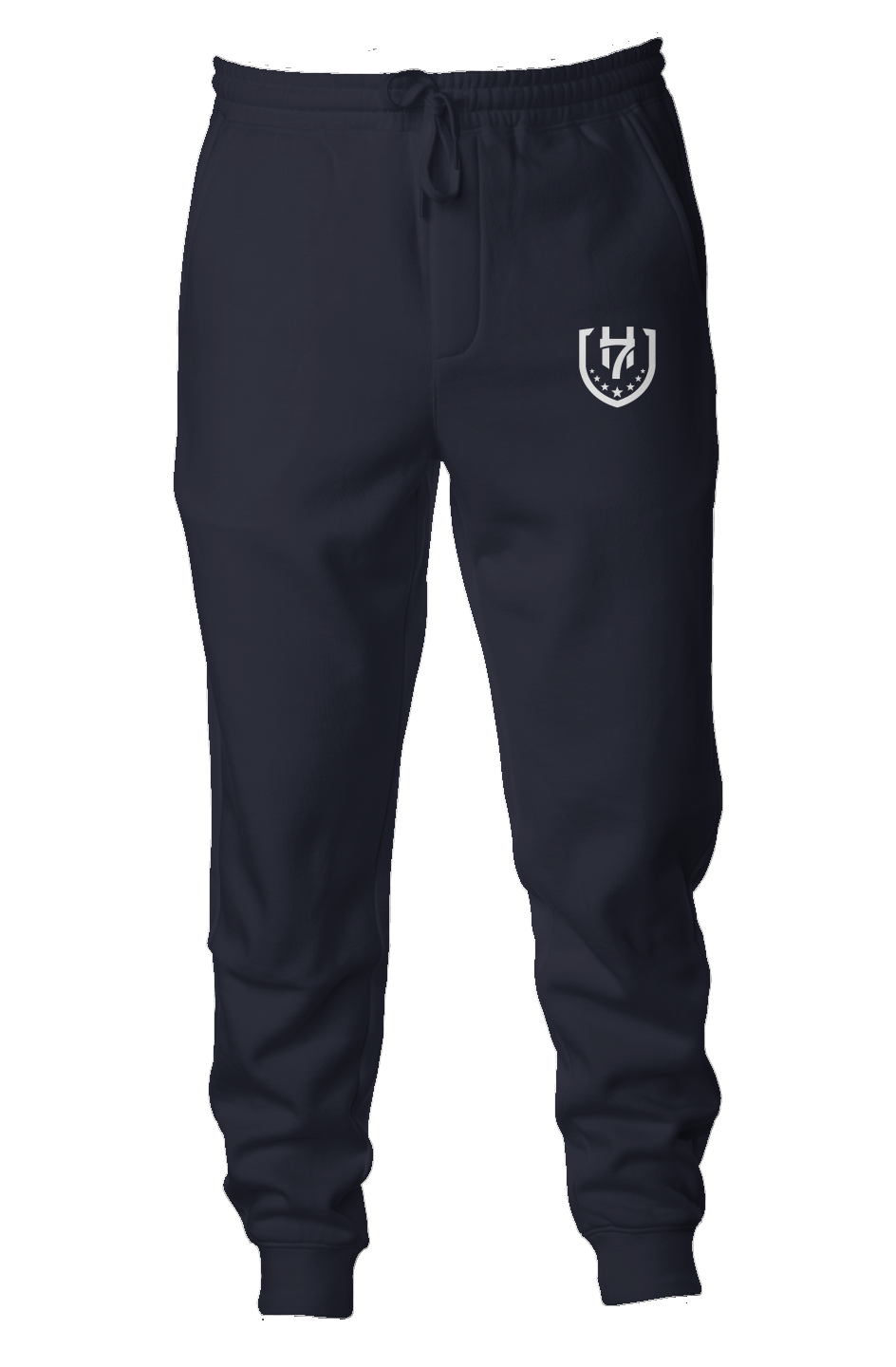 H7 Navy Blue Midweight Fleece Joggers