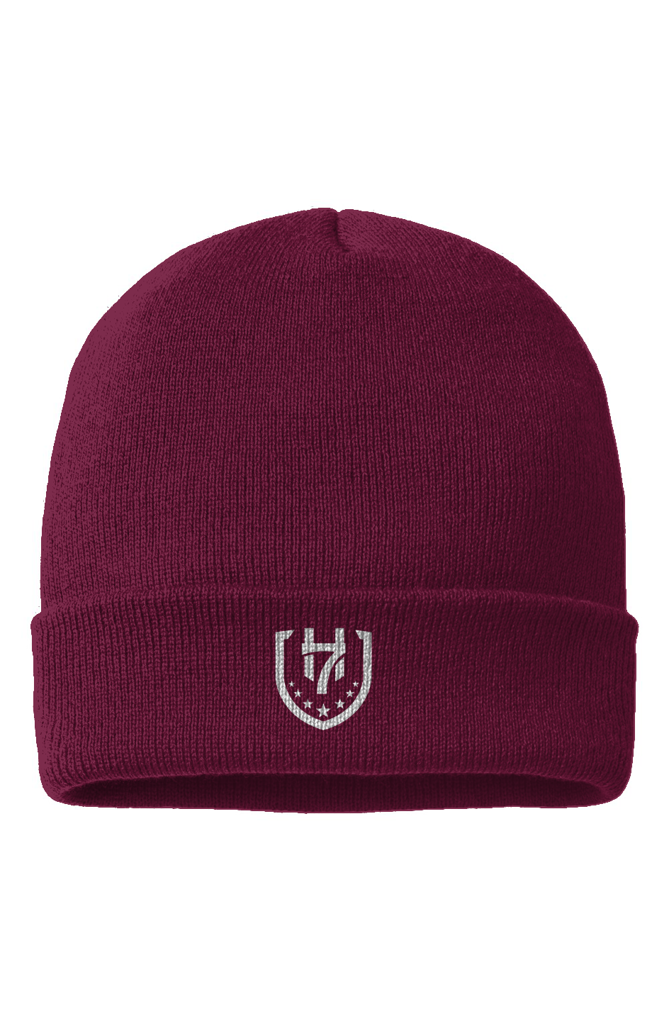 H7 Maroon USA-Made Cuffed Beanie