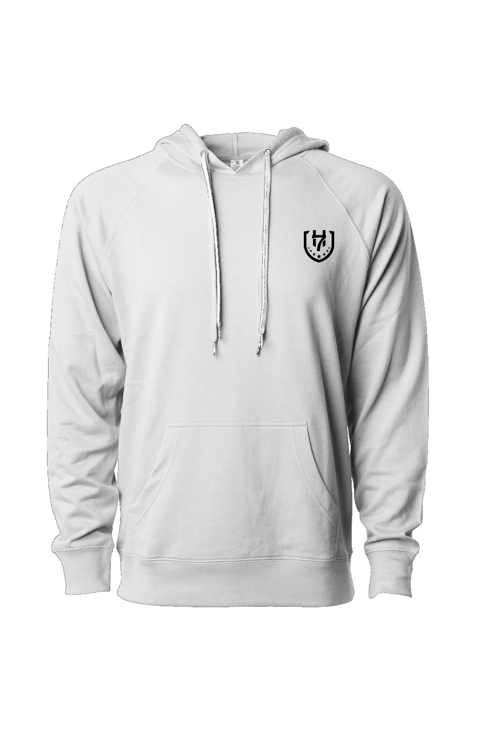H7 White Icon Loopback Terry Hooded Sweatshirt