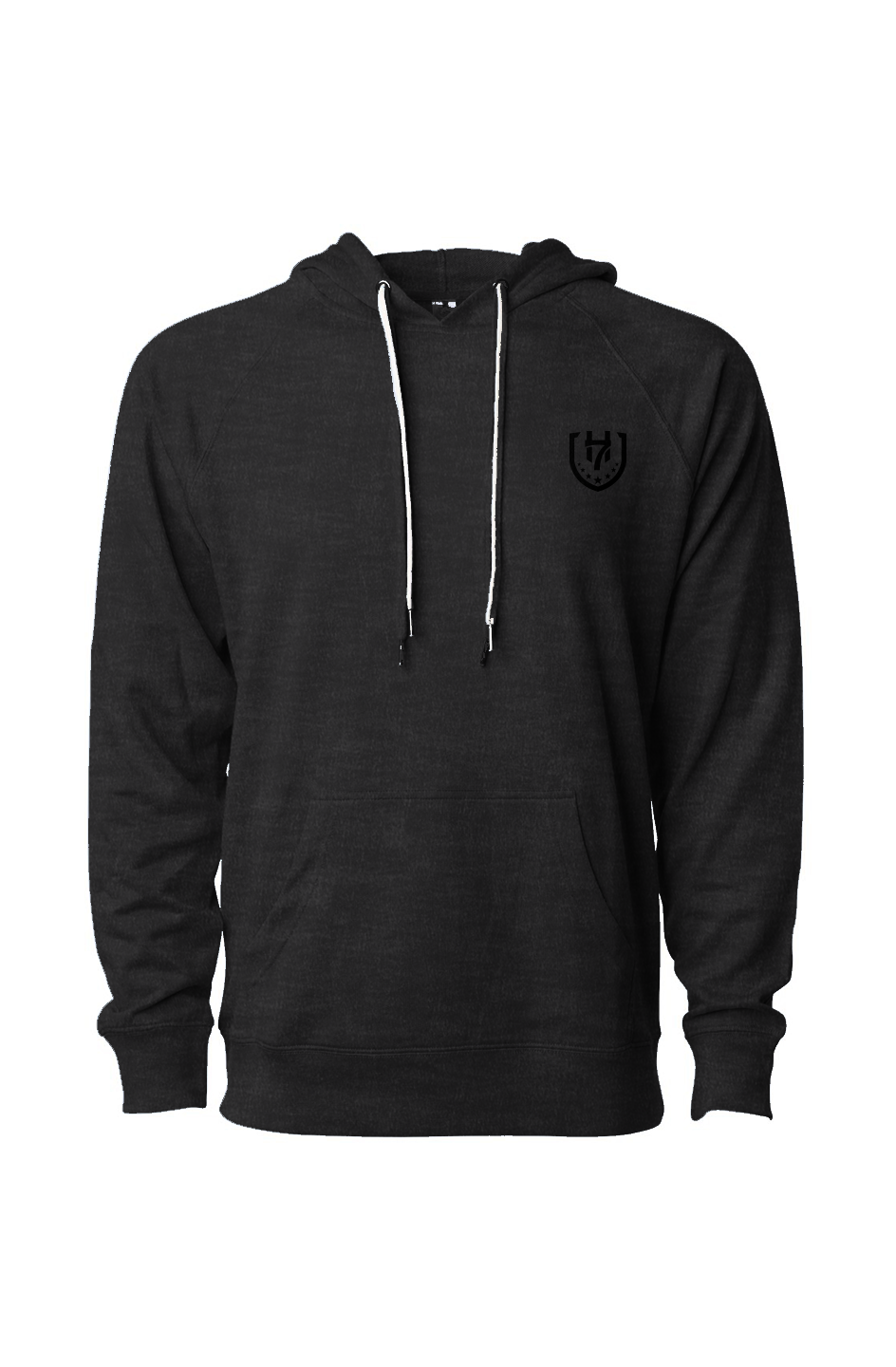 H7 Charcoal Icon Loopback Terry Hooded Sweatshirt