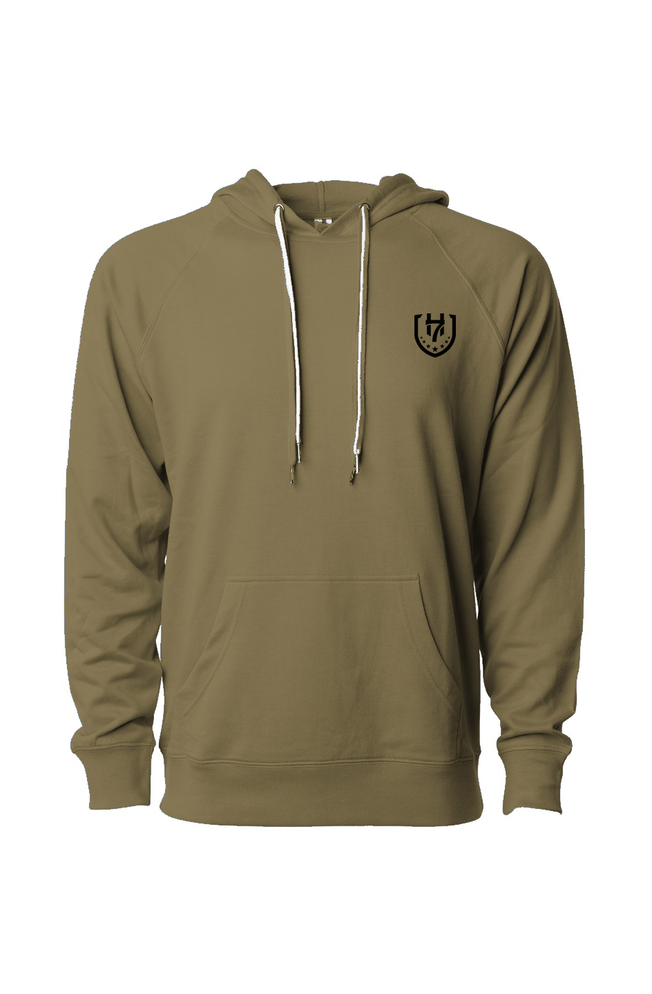 G7 Sand Green Icon Loopback Terry Hooded Sweatshir