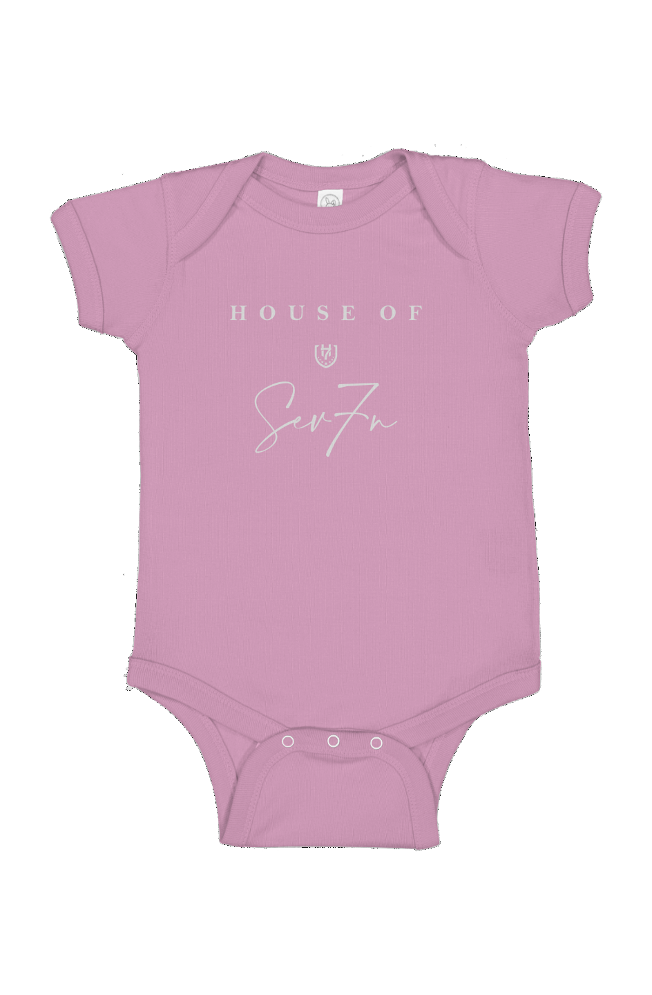 H7 Pink/White Infant Fine Jersey Bodysuit