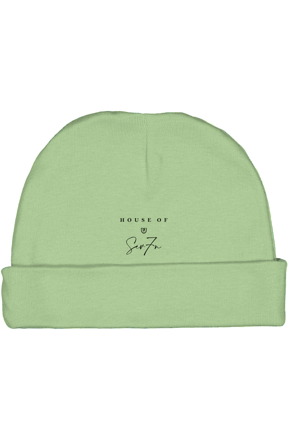 H7 Mint/Black Infant Baby Rib Cap