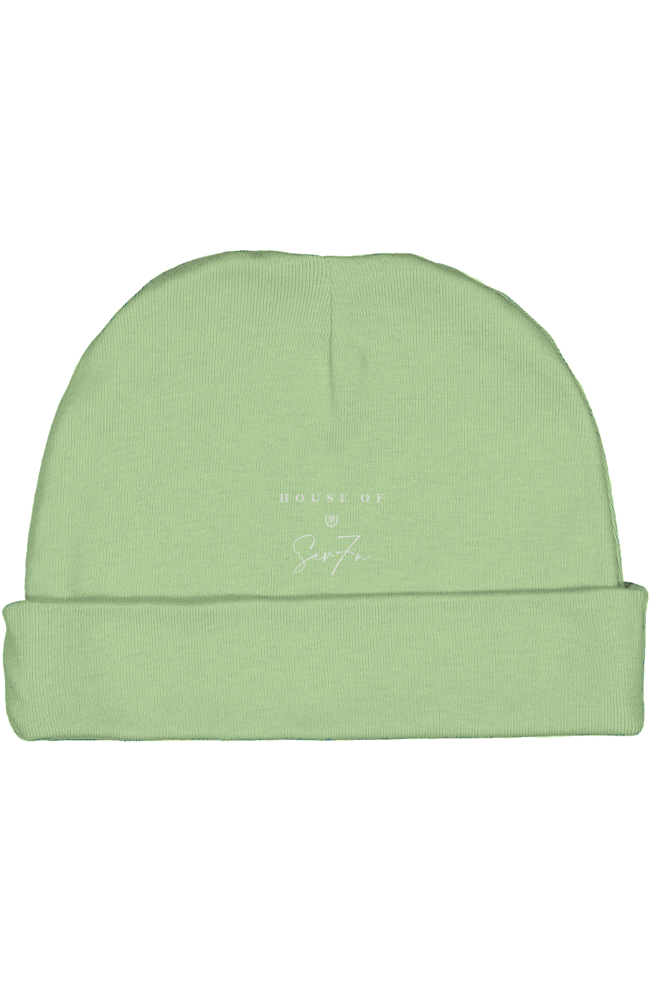 H7 Mint/White Infant Baby Rib Cap