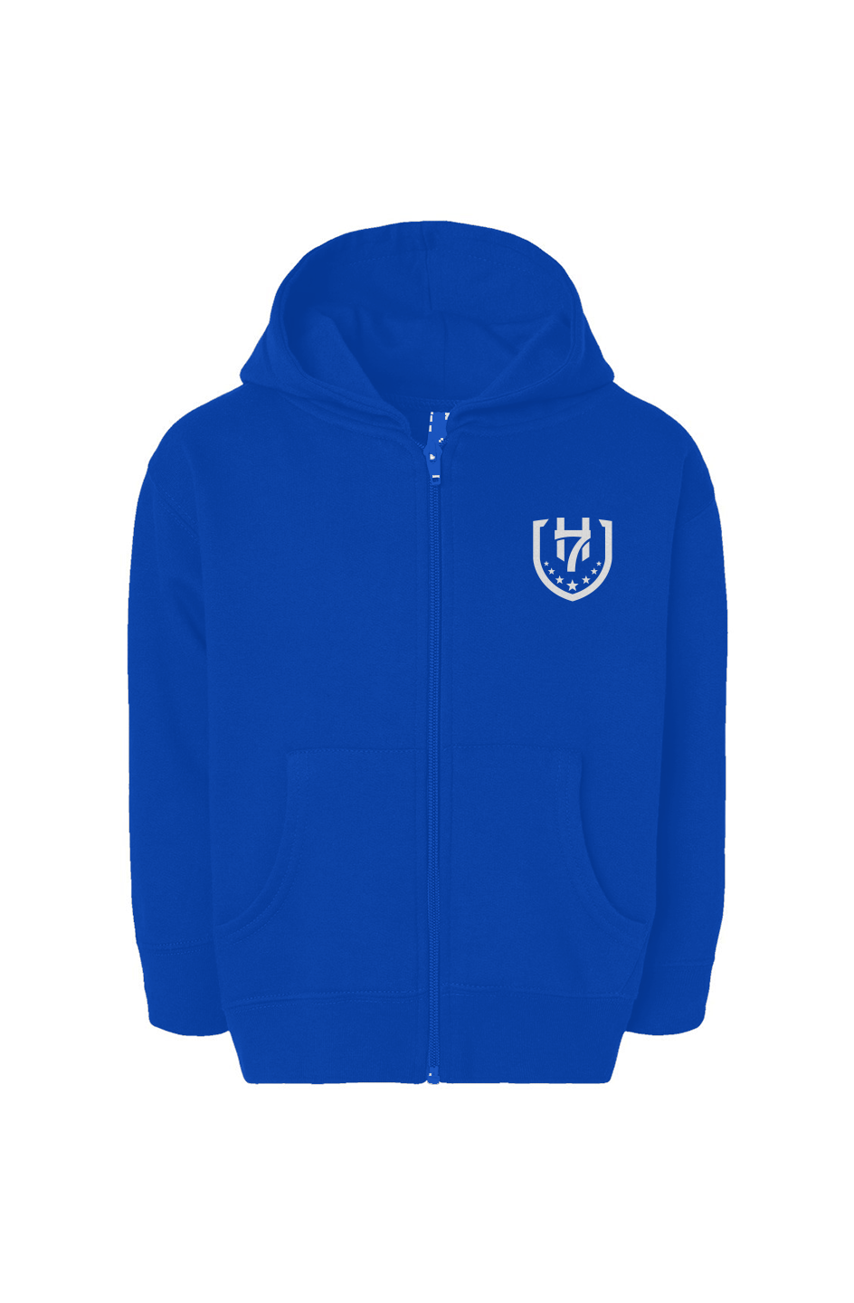 H7 Royal Blue Toddler Full-Zip Fleece Hoodie