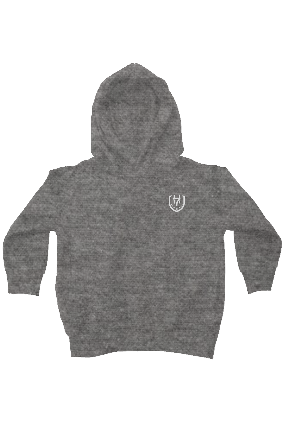 H7 Granite Heather kids fleece pullover hoodie