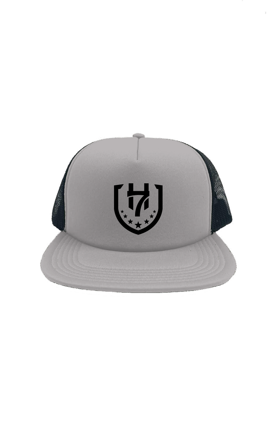 H7 Grey Foam Front Trucker Cap
