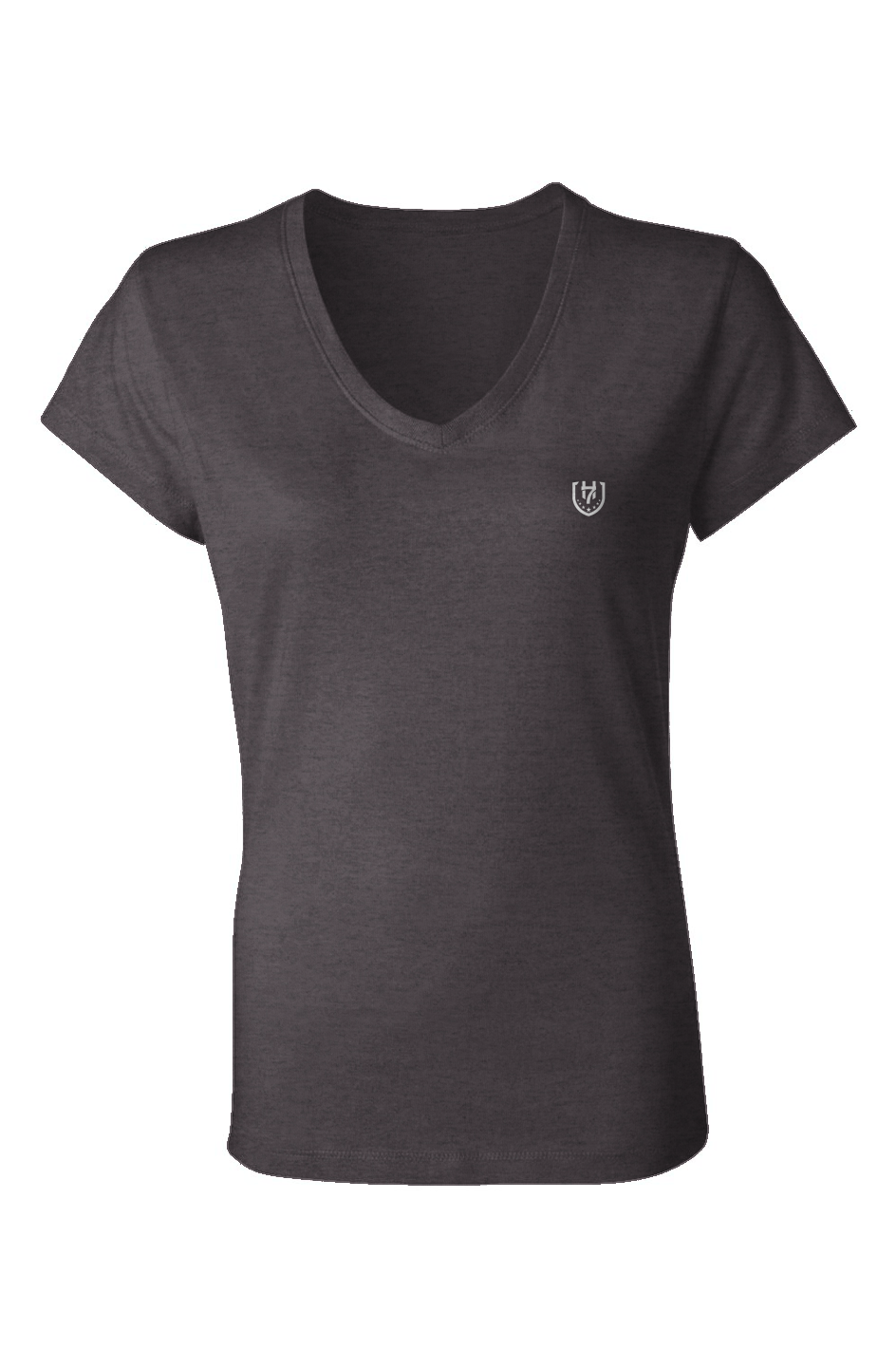 H7 Grey Ladies Jersey V-Neck T-Shirt