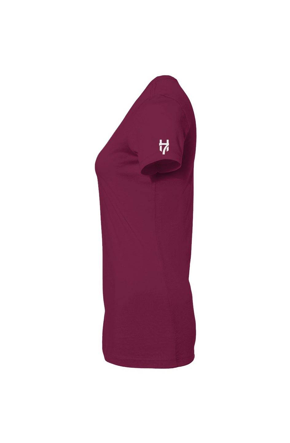H7 Maroon Women's Slim Fit Tee