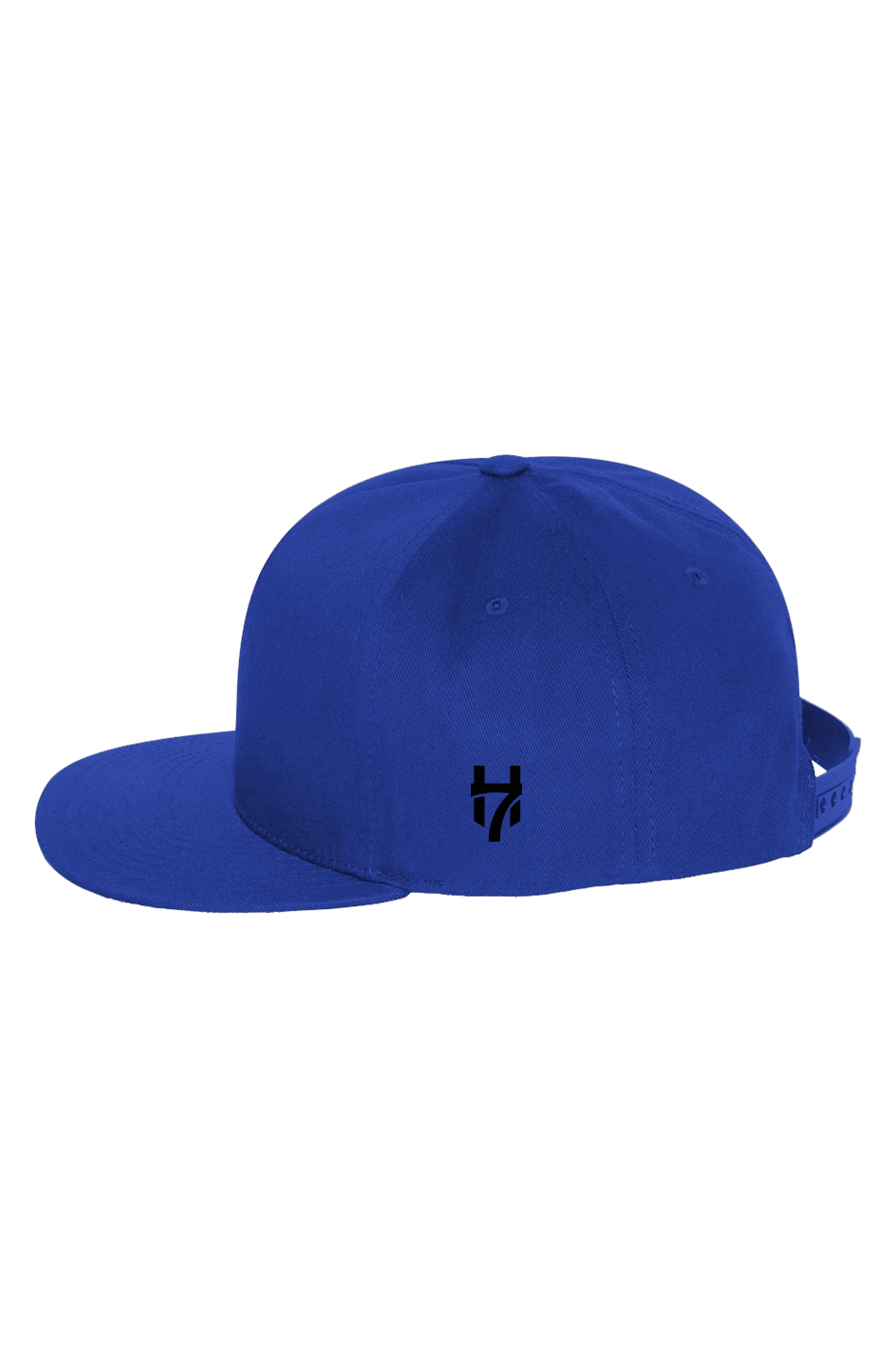 H7 Royal Blue 5-Panel Cotton Twill Snapback Cap