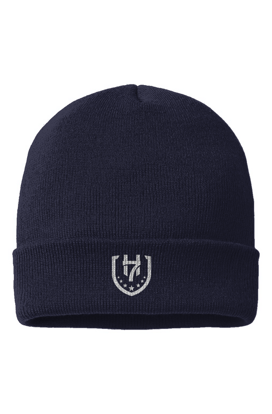 H7 Navy USA-Made Cuffed Beanie