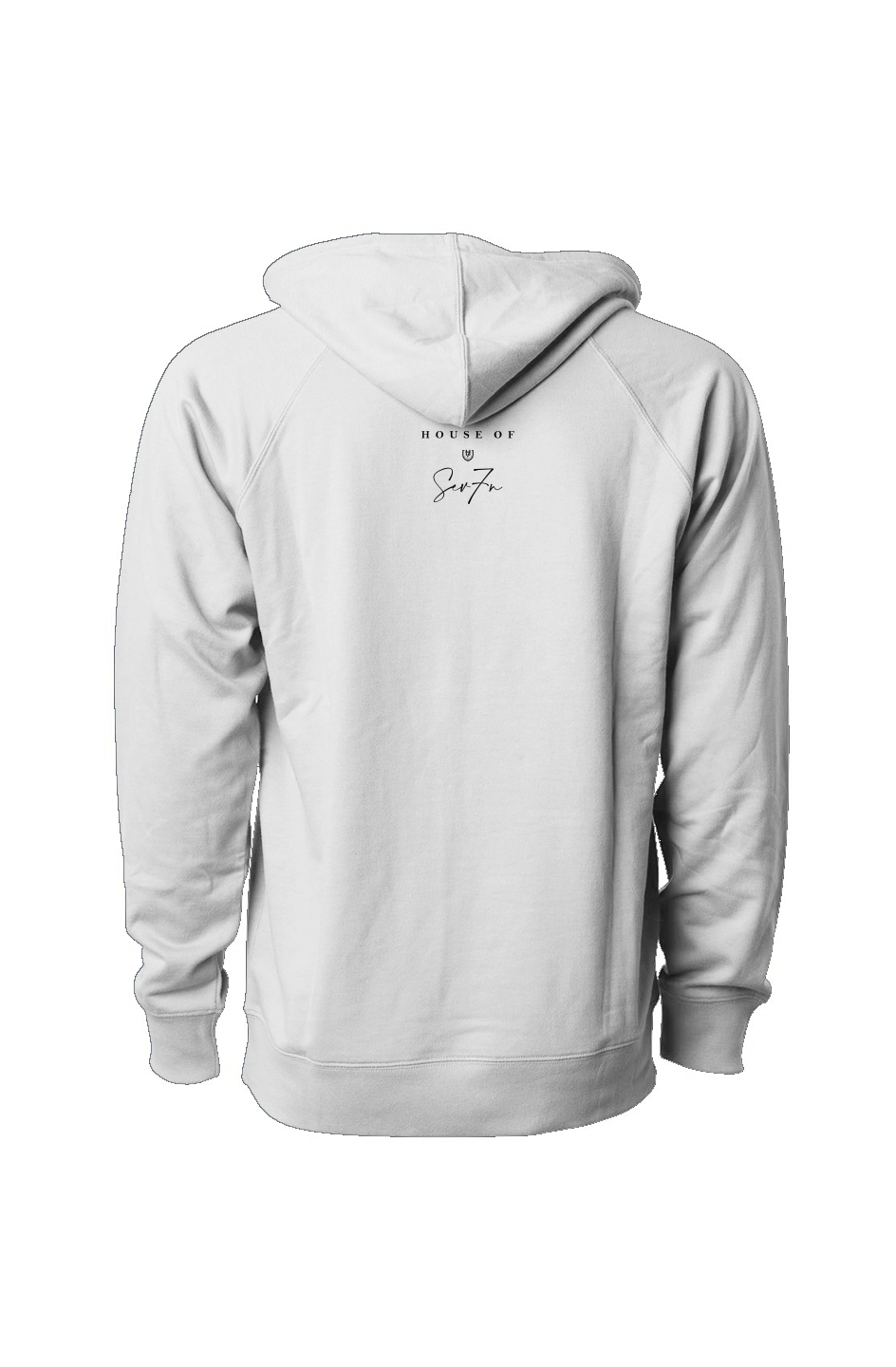 H7 White Icon Loopback Terry Hooded Sweatshirt
