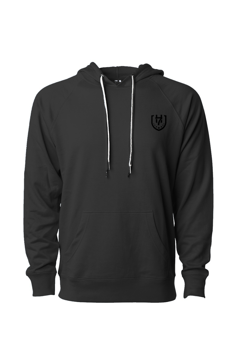 H7 Black Icon Loopback Terry Hooded Sweatshirt