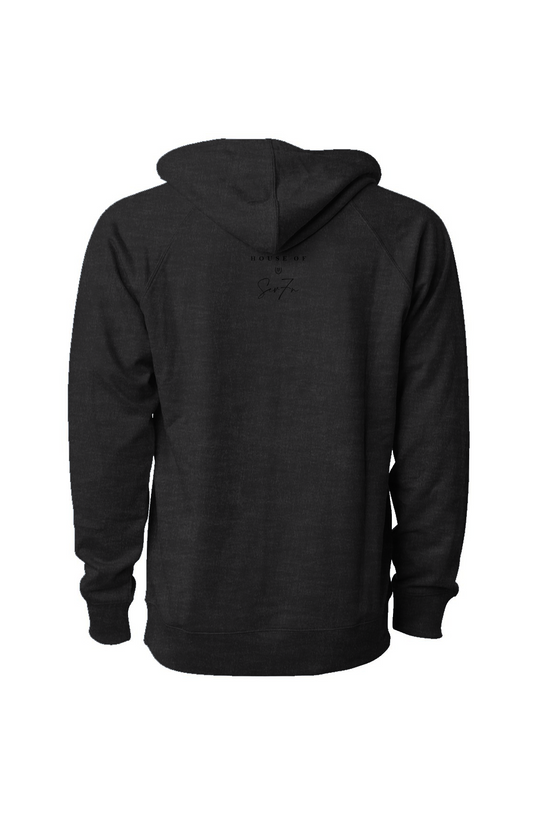 H7 Charcoal Icon Loopback Terry Hooded Sweatshirt