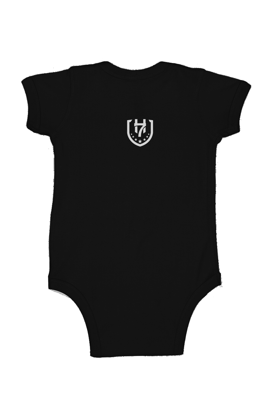 H7 Black/White Infant Fine Jersey Bodysuit