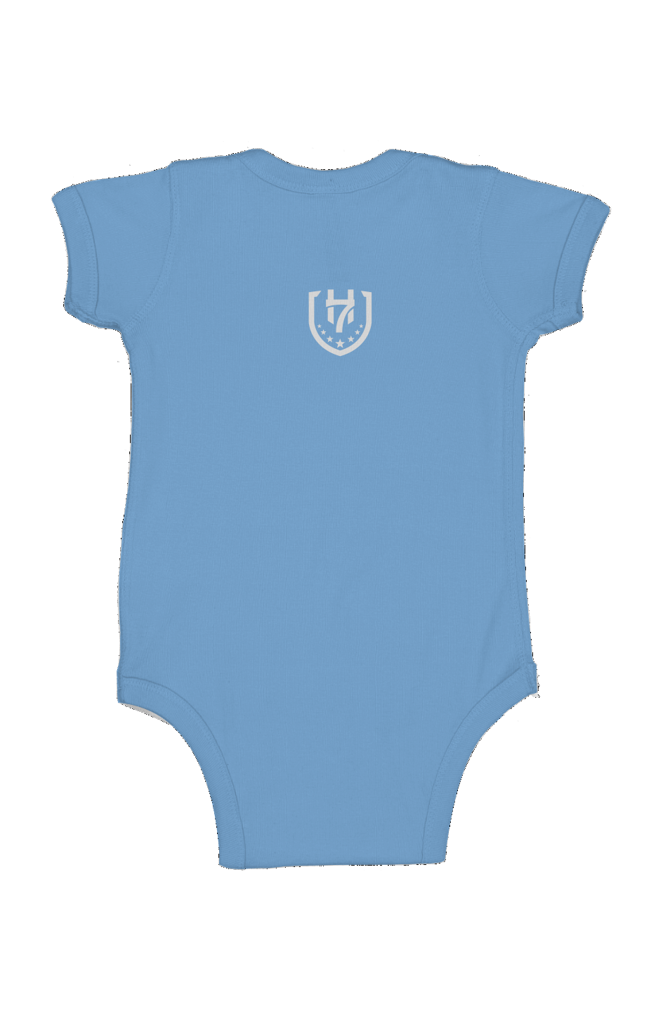 H7 Light Blue/White Infant Fine Jersey Bodysuit