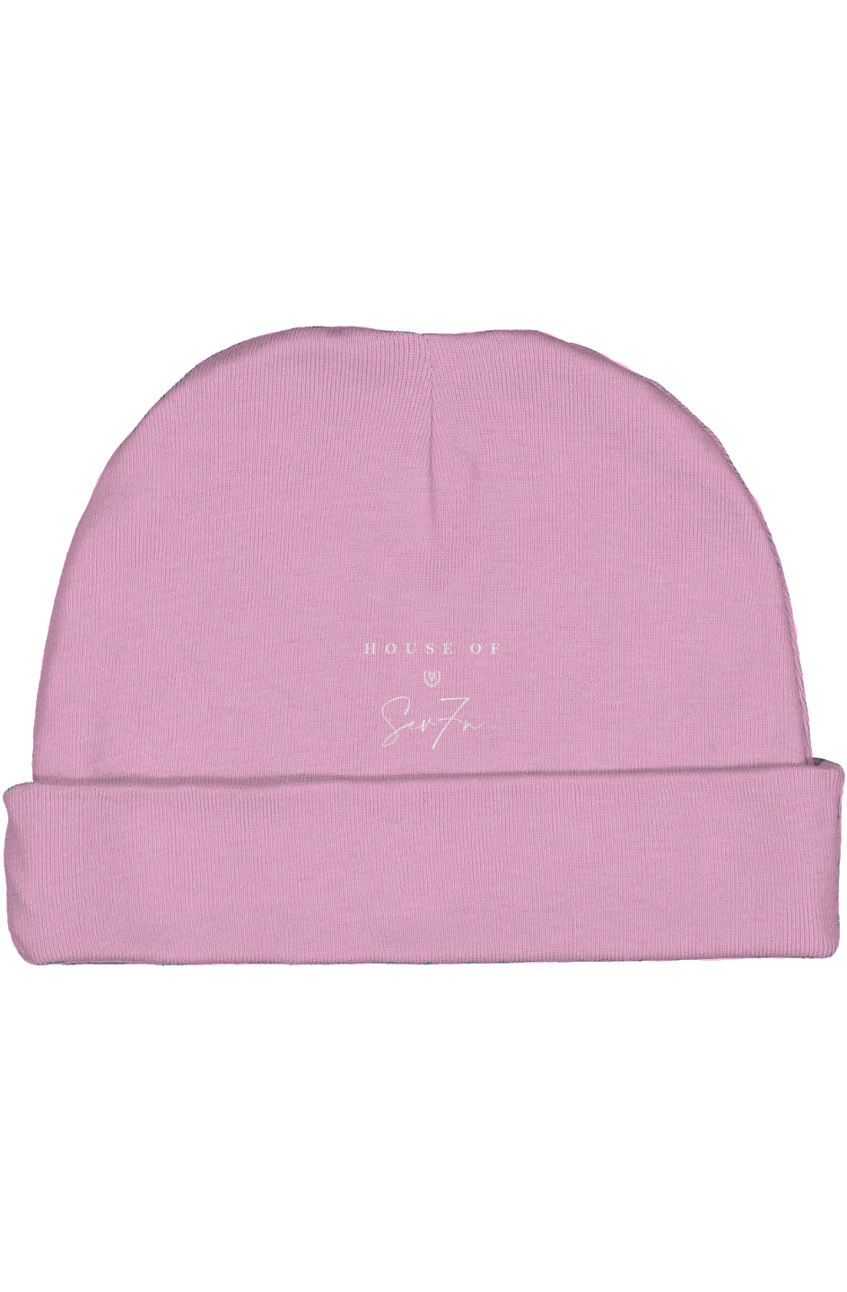 H7 Pink/White Infant Baby Rib Cap