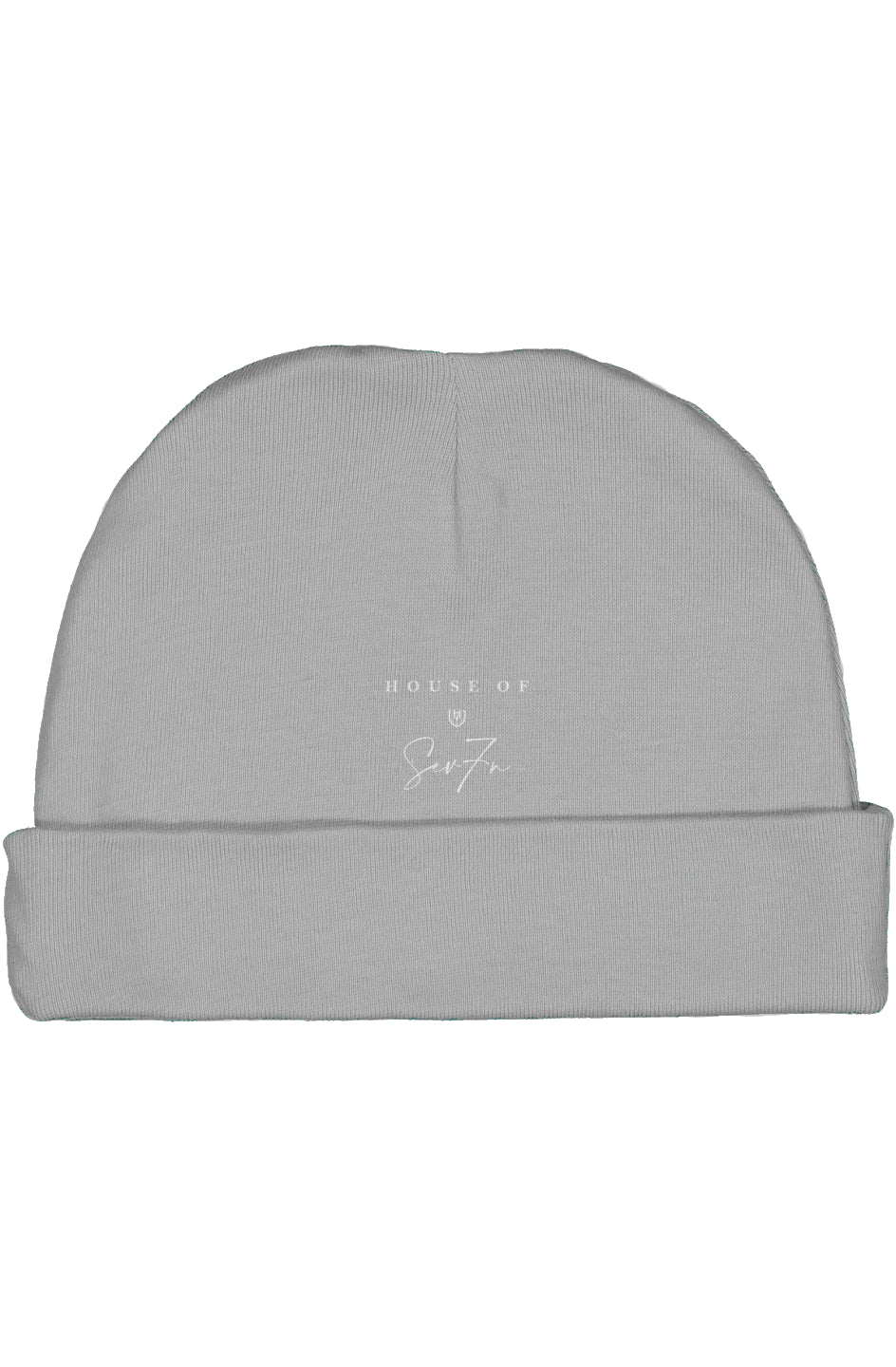 H7 Light Grey/White Infant Baby Rib Cap