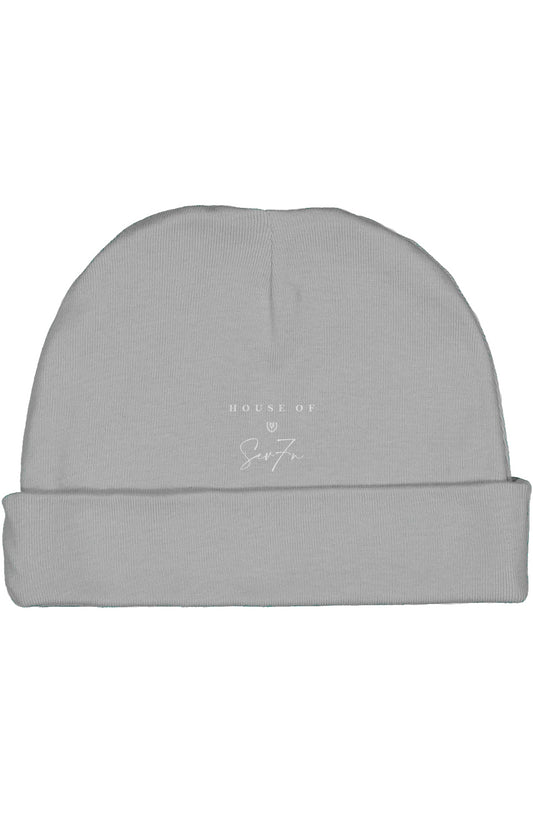 H7 Light Grey/White Infant Baby Rib Cap