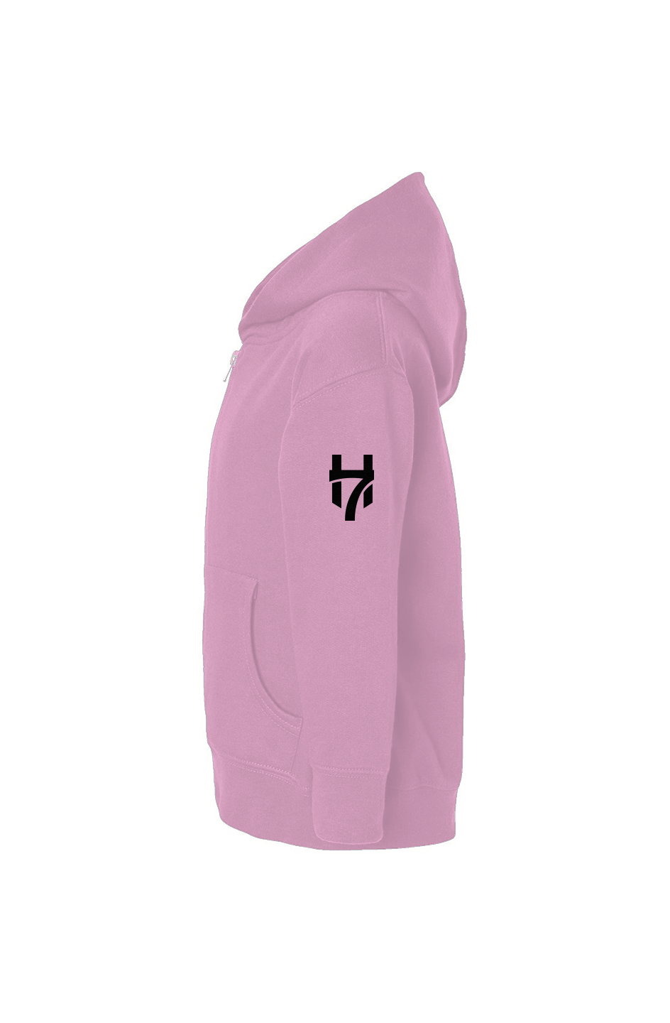 H7 Pink Toddler Full-Zip Fleece Hoodie