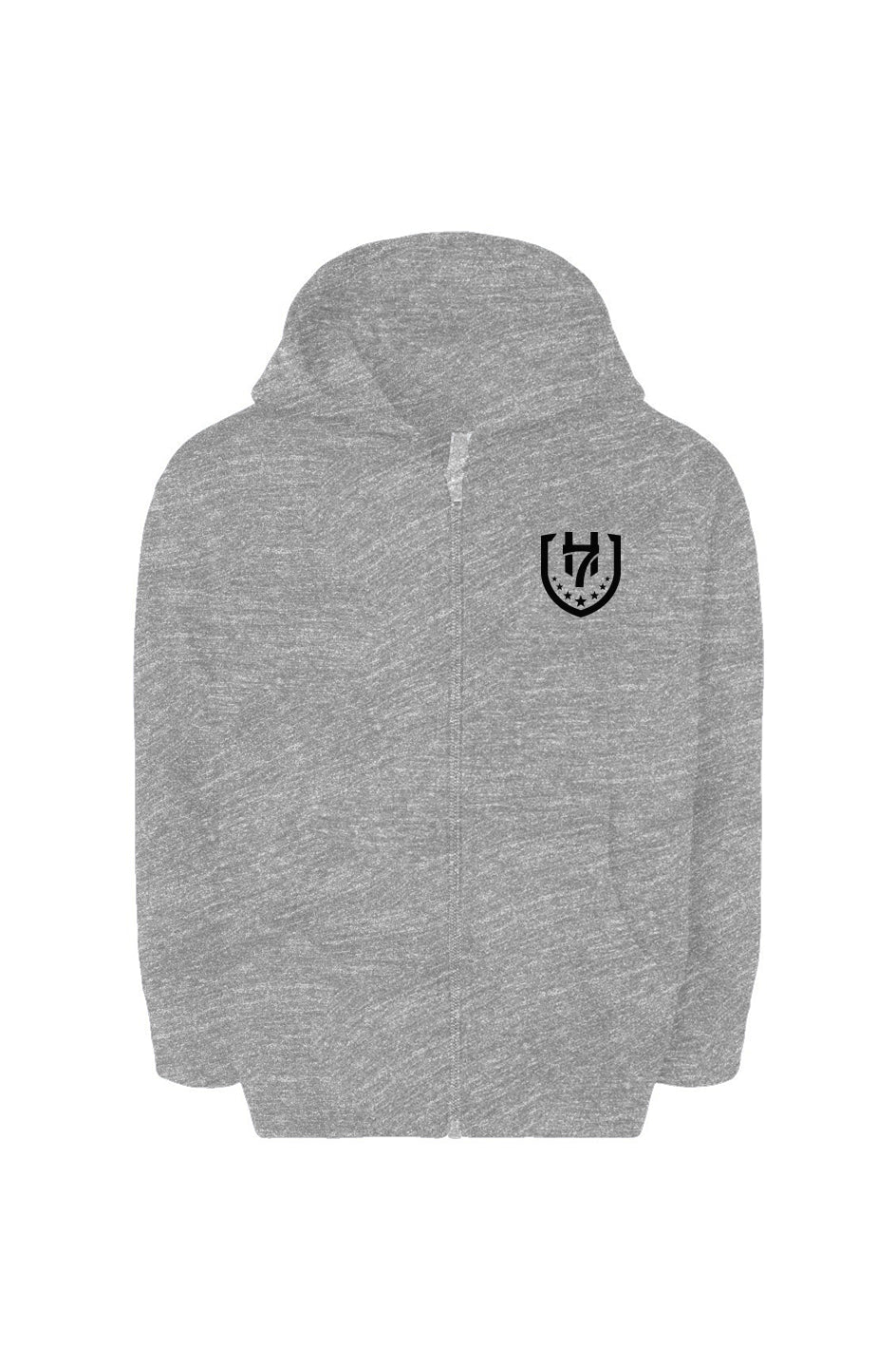 H7 Grey Toddler Full-Zip Fleece Hoodie