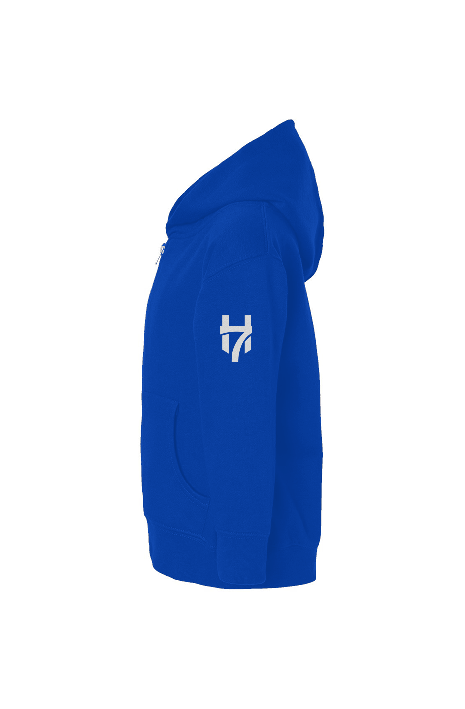 H7 Royal Blue Toddler Full-Zip Fleece Hoodie
