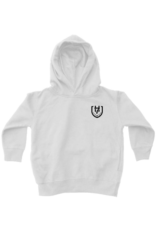 H7 White kids fleece pullover hoodie