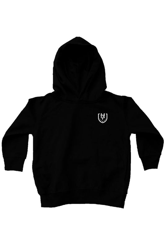 H7 Black kids fleece pullover hoodie