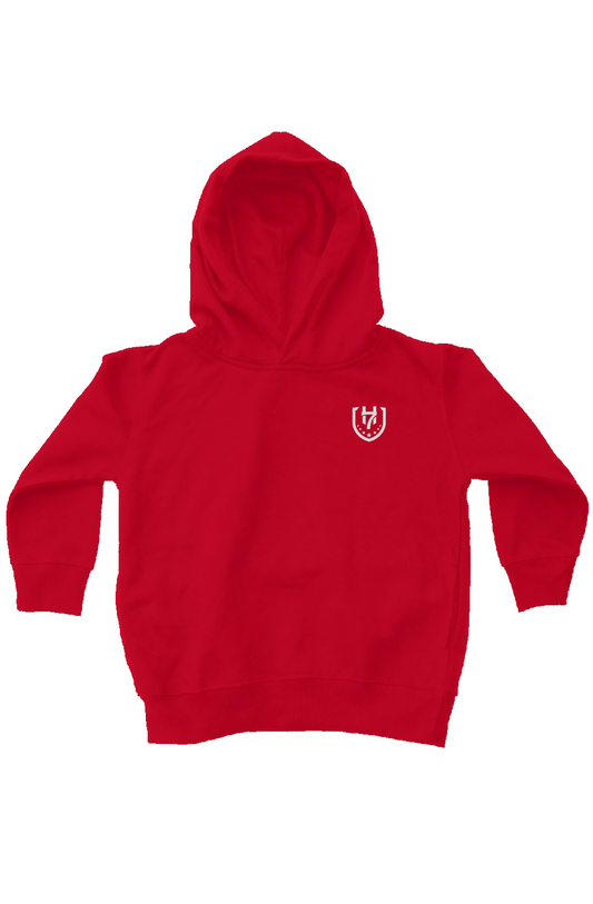 H7 Red/White kids fleece pullover hoodie