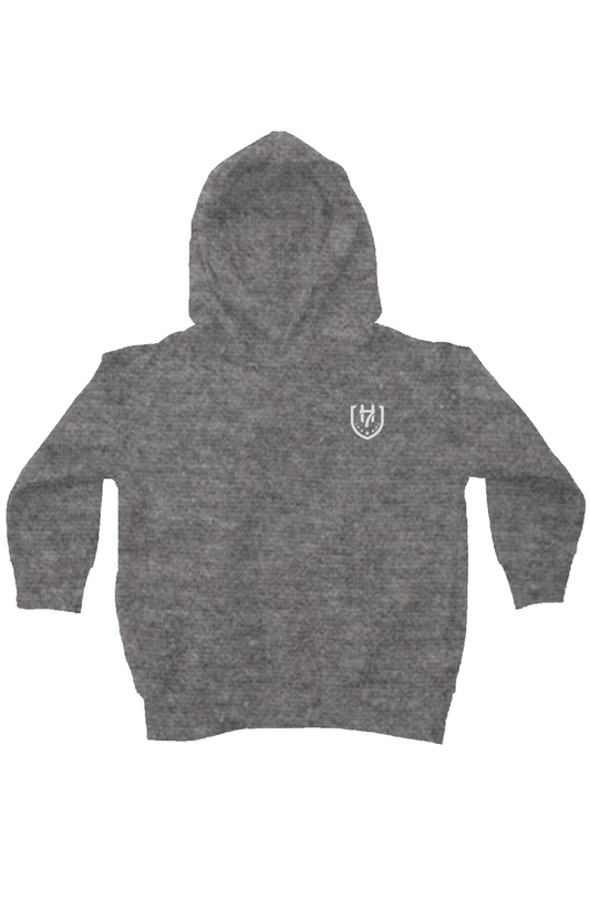 H7 Granite Heather kids fleece pullover hoodie