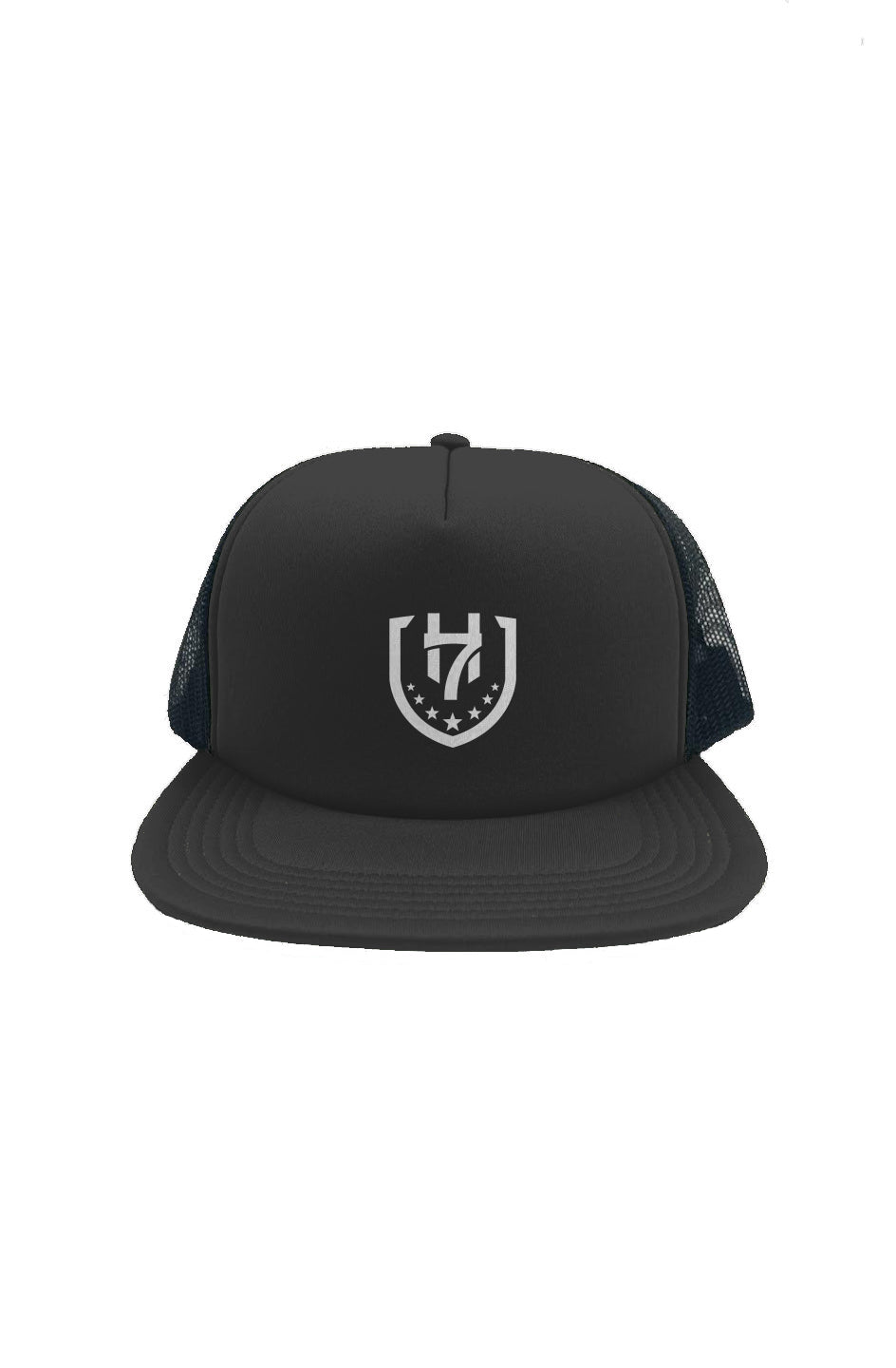 H7 Black Foam Front Trucker Cap