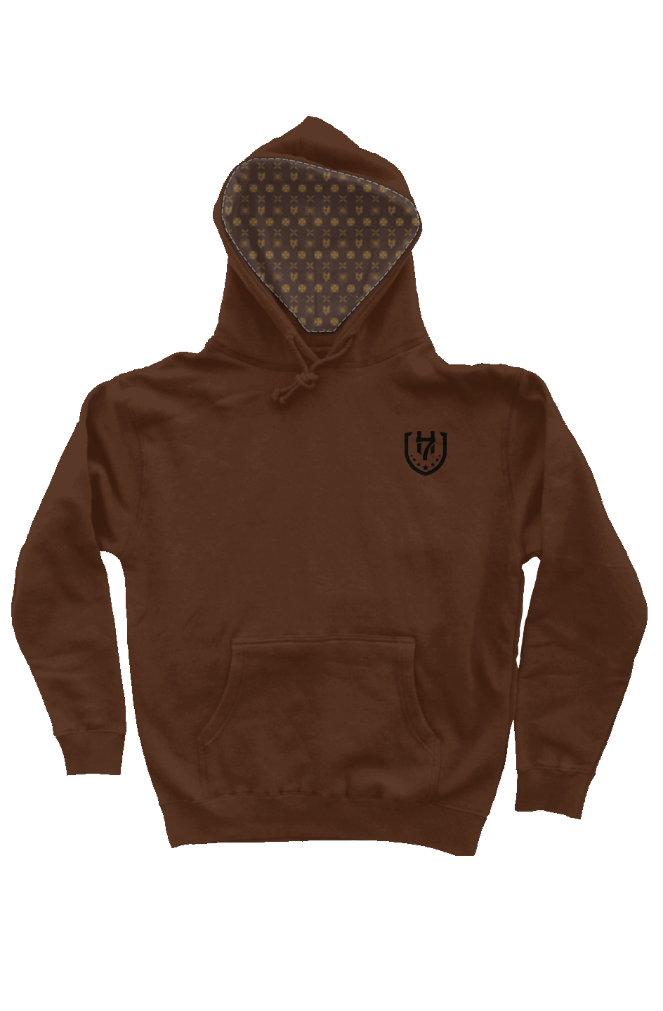 H7 Brown independent heavyweight pullover hoodie