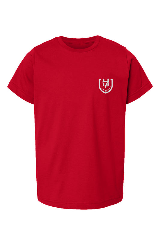 H7 Red/White Youth Fine Jersey T-Shirt