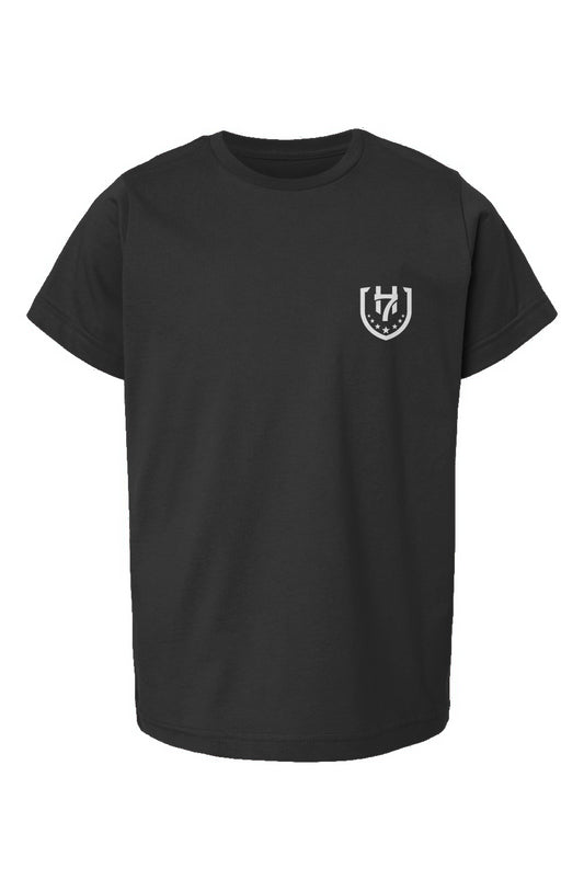 H7 Black/White Youth Fine Jersey T-Shirt
