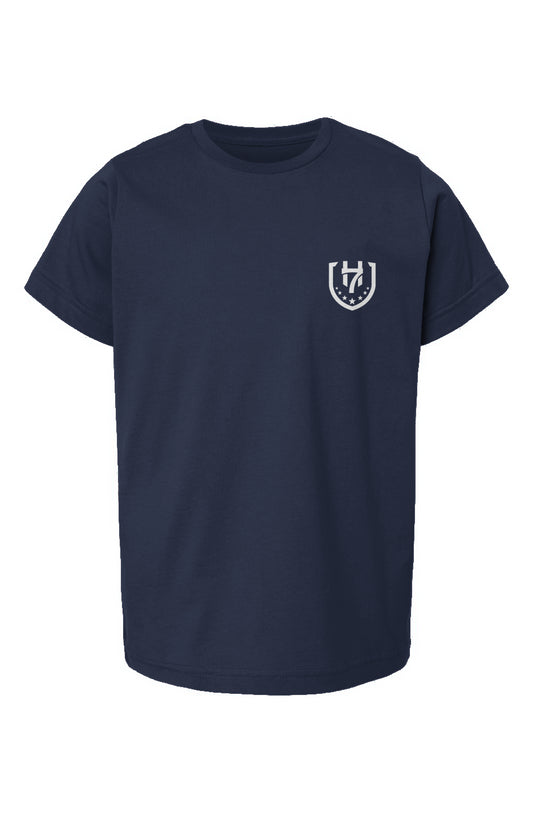 H7 Navy Blue Youth Fine Jersey T-Shirt