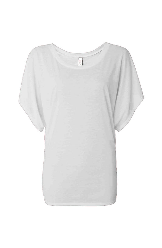 H7 White flowy draped tee