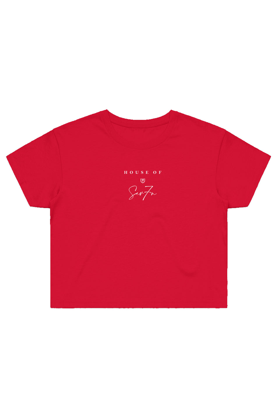 H7 Red Street Crop Tee