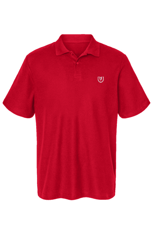 H7 Red Cotton Pique Polo