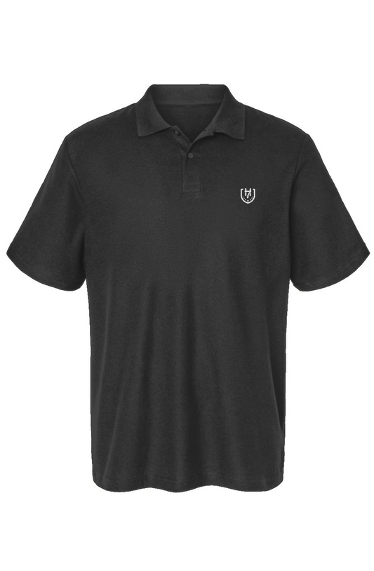 H7 Black Gildan Cotton Pique Polo