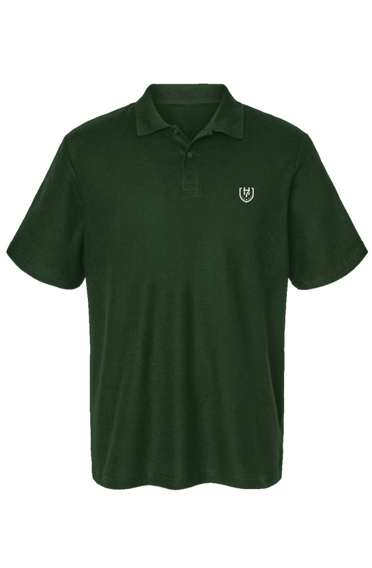 H7 Forrest Green Gildan Cotton Pique Polo