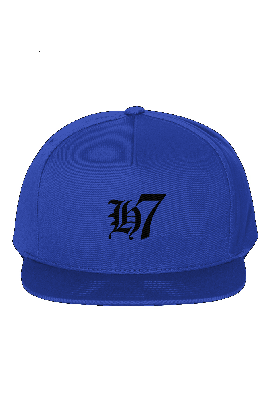 H7 Royal Blue 5-Panel Cotton Twill Snapback Cap