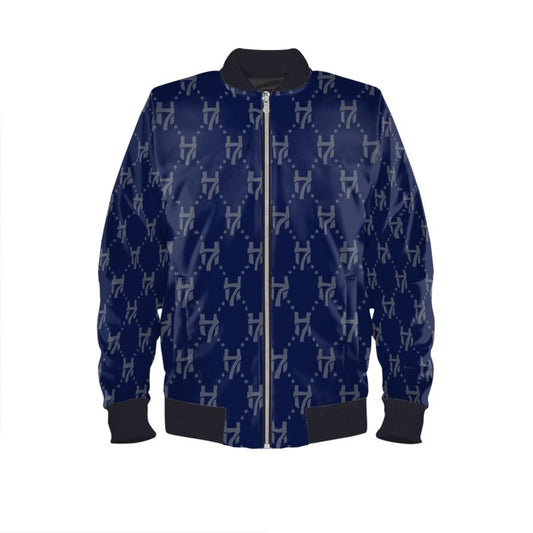 Mens Reversible Silk Bomber Jacket