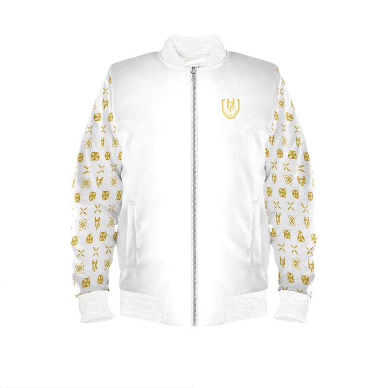 Mens Reversible Silk Bomber Jacket