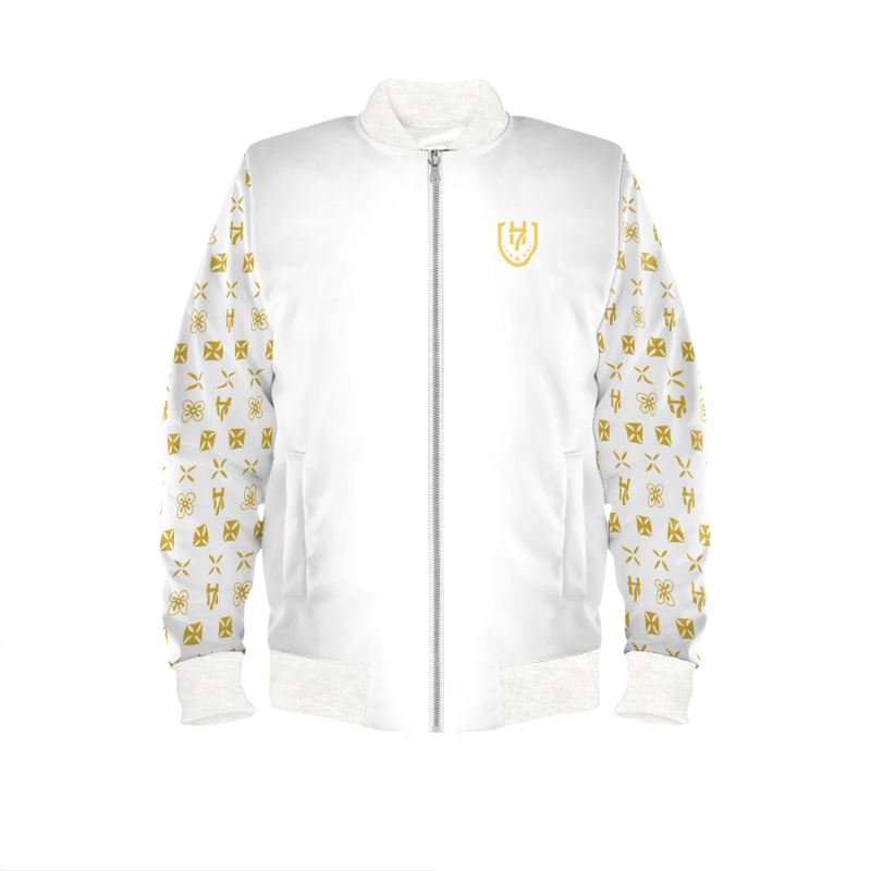 Mens Reversible Silk Bomber Jacket