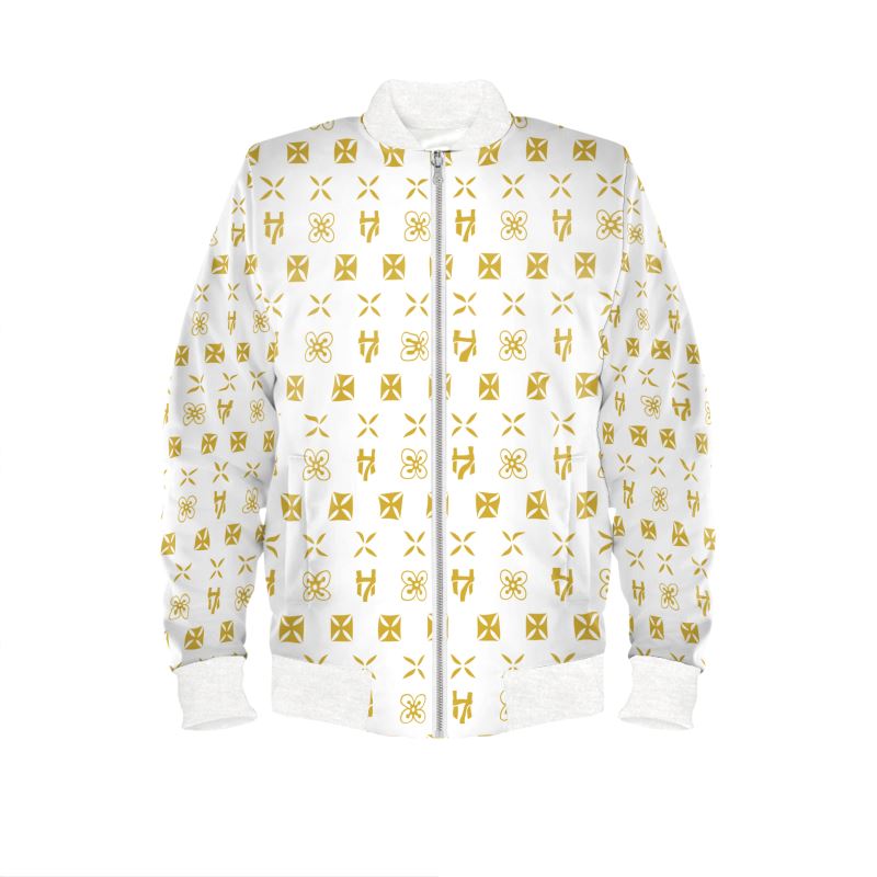 Mens Reversible Silk Bomber Jacket
