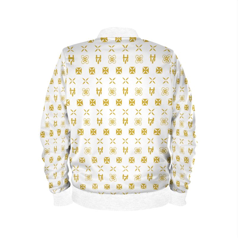 Mens Reversible Silk Bomber Jacket