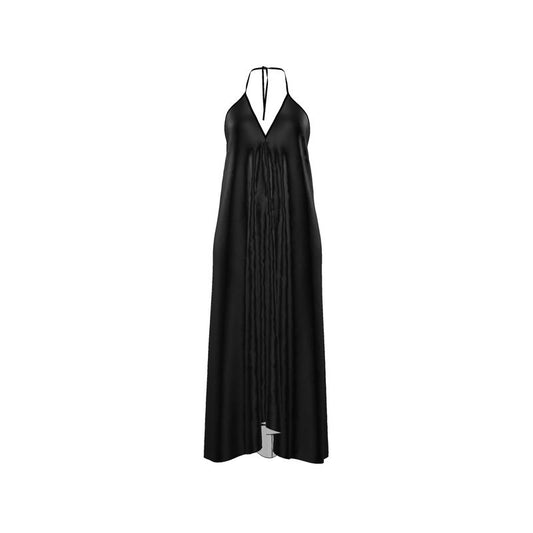 Halterneck backless dress