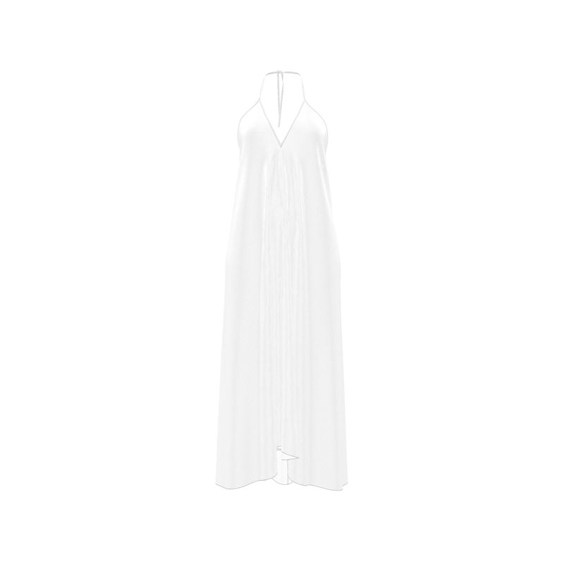 Halterneck backless dress